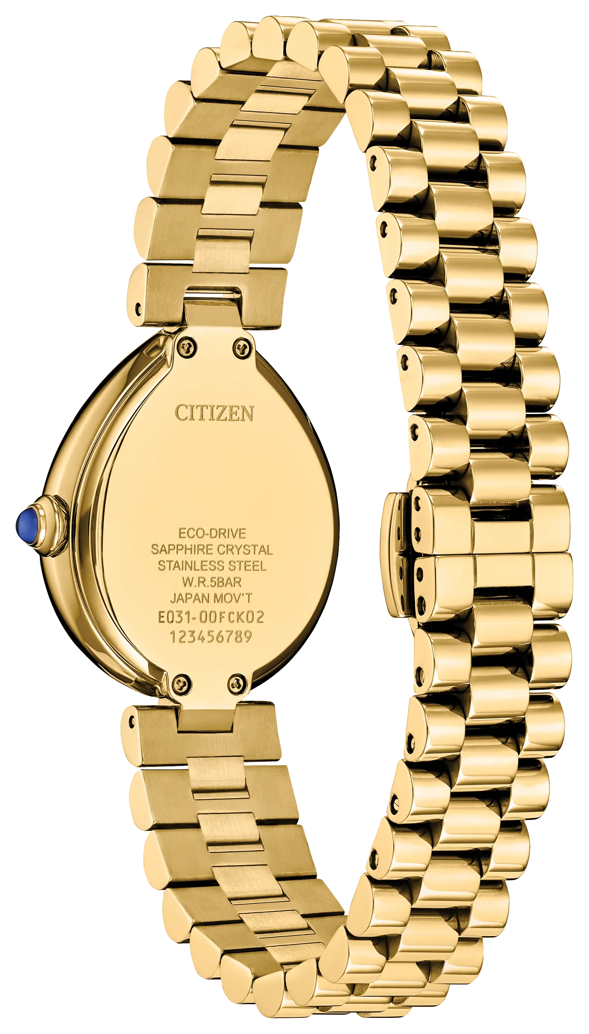 Citizen L Rainell Gold-Tone Dial Stainless Steel Bracelet EM1202